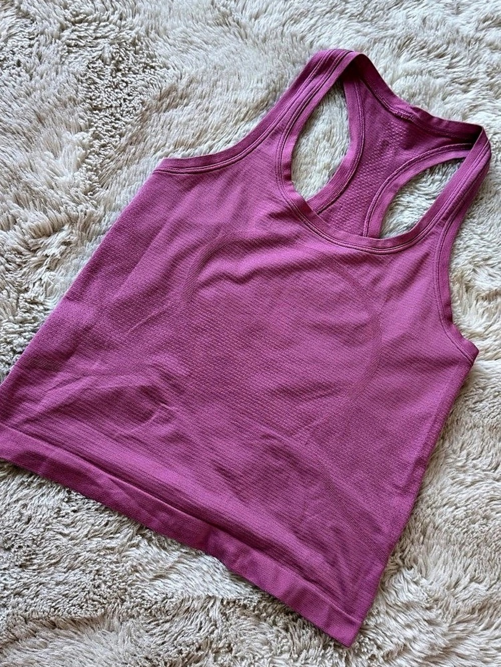 Lululemon Ebb to Street Cropped Racerback Tank Top.